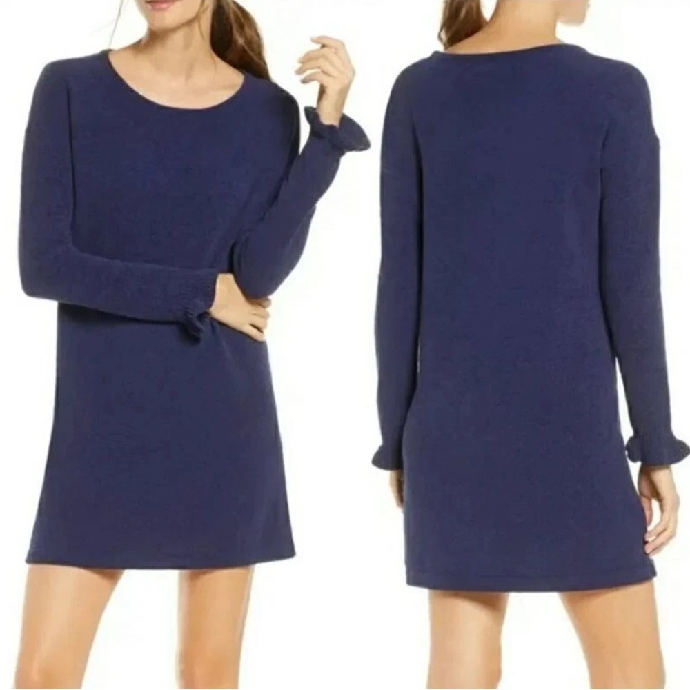 NWT Lilly Pulitzer Classic Navy Long Sleeve Dress XL